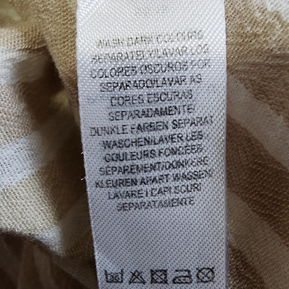 Primark Off-the-Shoulder Beige & White Stripe Crop Top - Medium - Picture 8 of 8